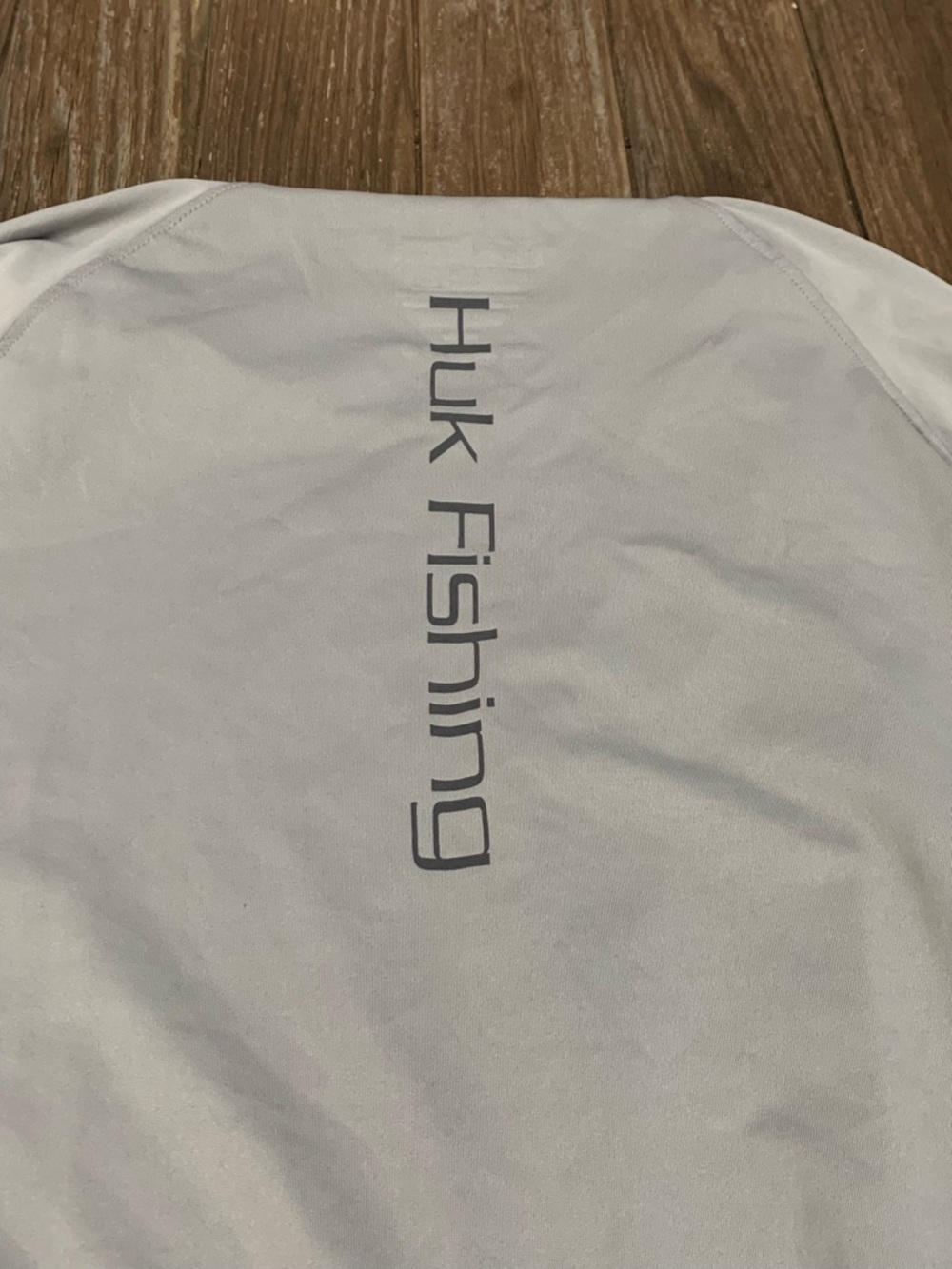 Huk Light Gray Long-Sleeve Performance Fishing Shirt - Picture 2 of 5